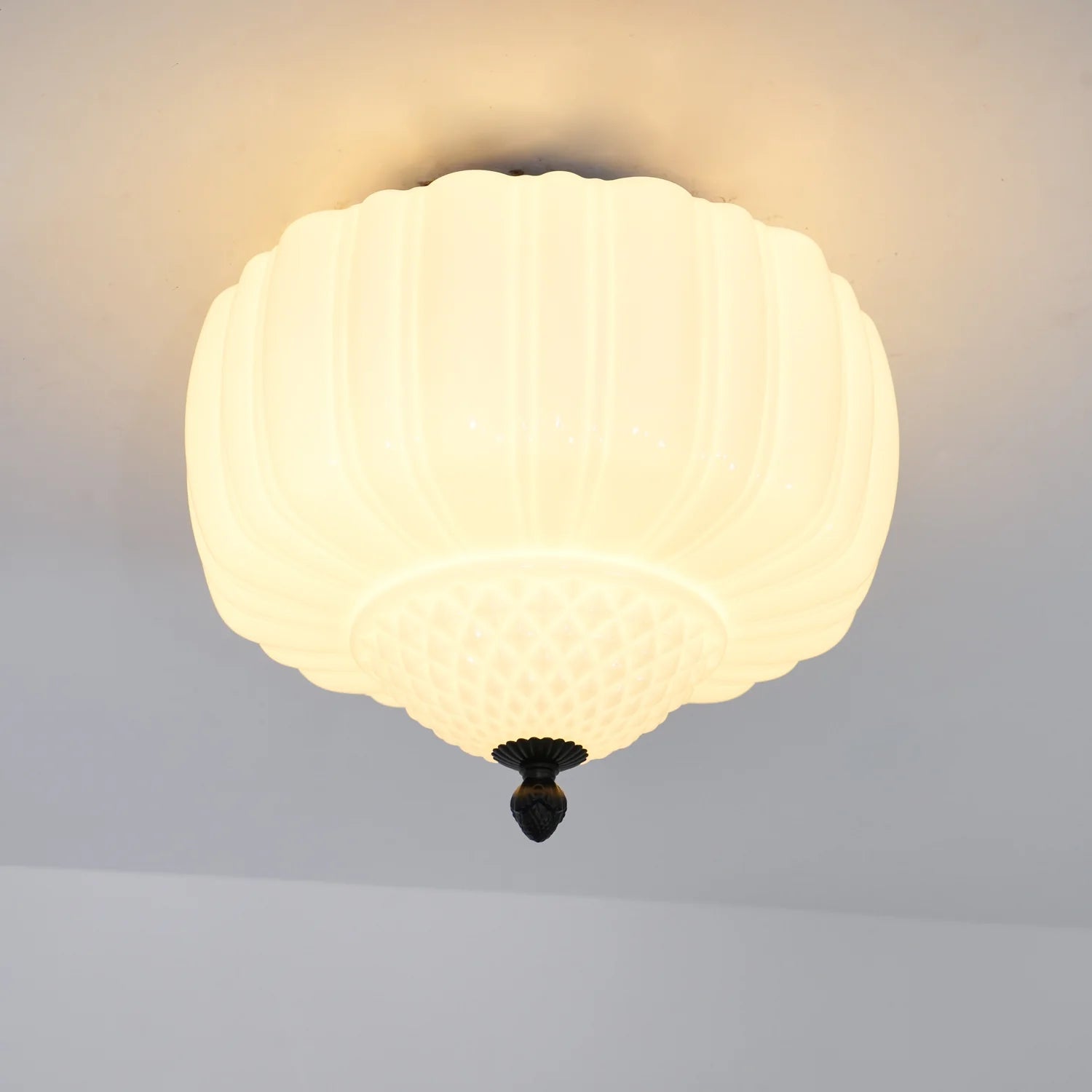 Classic Circular Glass Ceiling Light