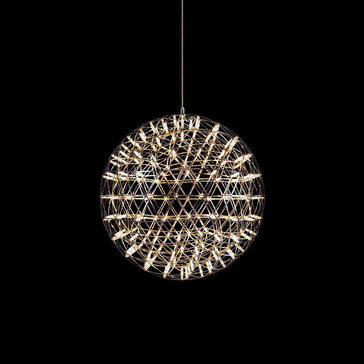Elegant Stainless Luster Ball Pendant Light