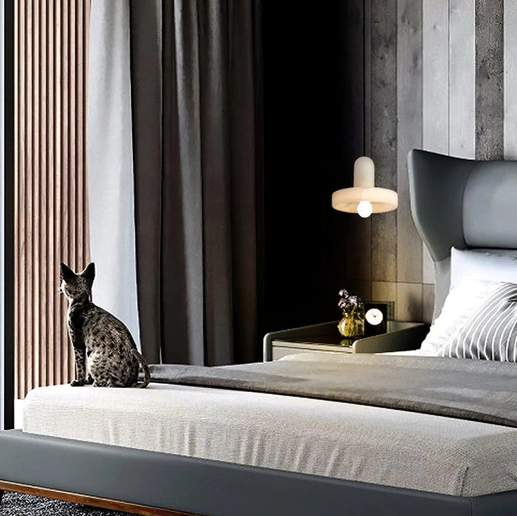 Moderne rund marmor pendel