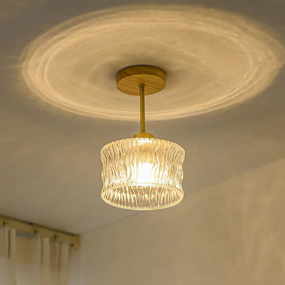 Plafonnier élégant en verre pétale