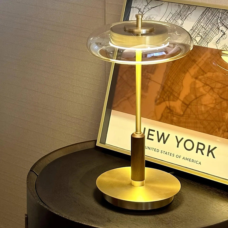 Vintage rustik natbordslampe til soveværelse