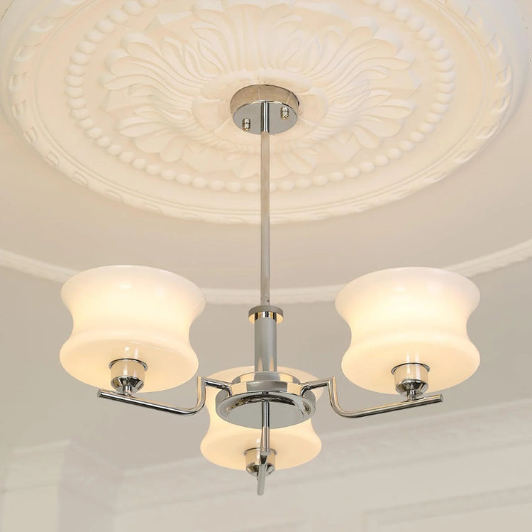 Vintage Goblet Glass Chandelier