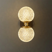 Elegant Copper Globe Wall Light