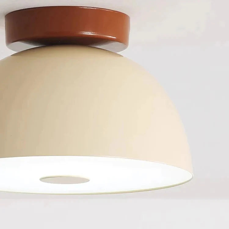 Cream Iron Hallway Ceiling Fixture