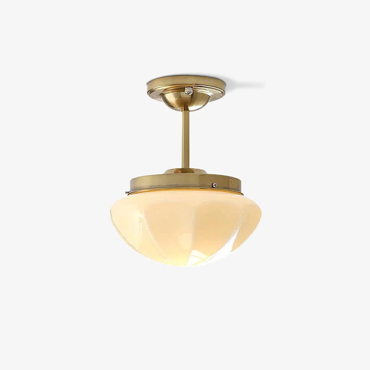 Elegant slank kuppel glasloftslampe