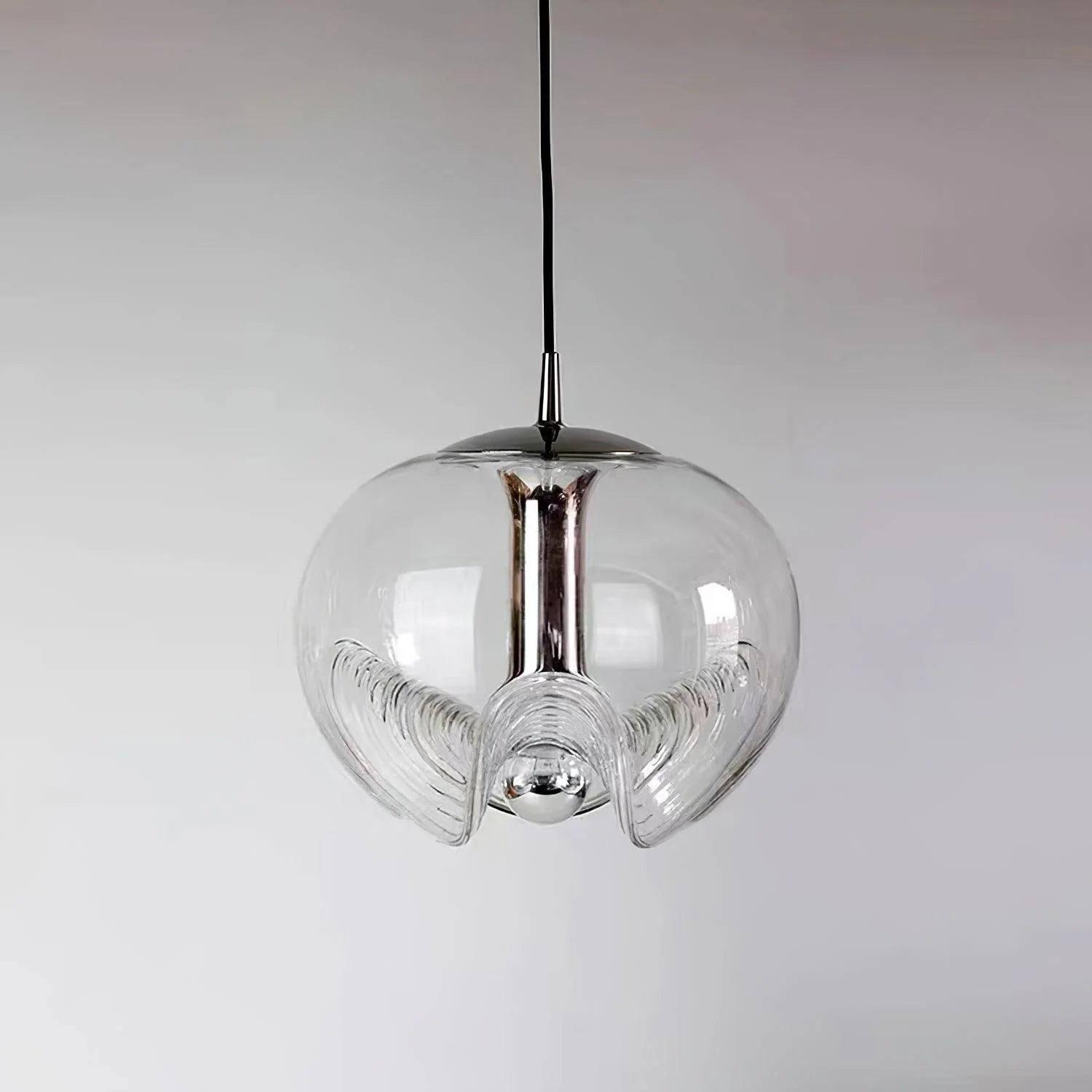 Lampe à suspension en verre à sphère ronde tendance