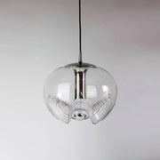 Lampe à suspension en verre à sphère ronde tendance