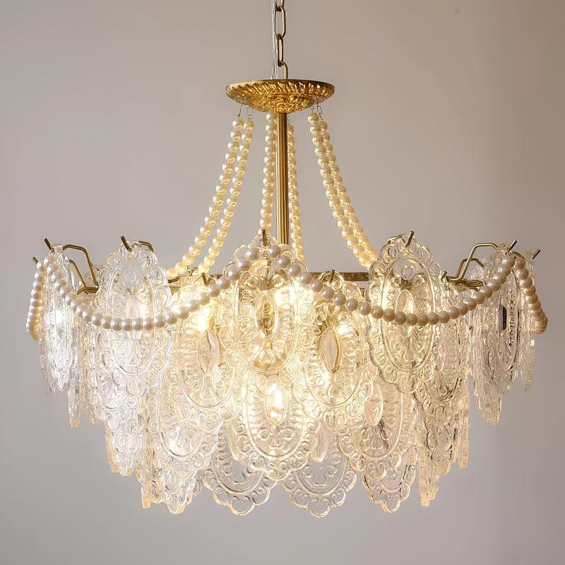 Lampadario in vetro Serenity
