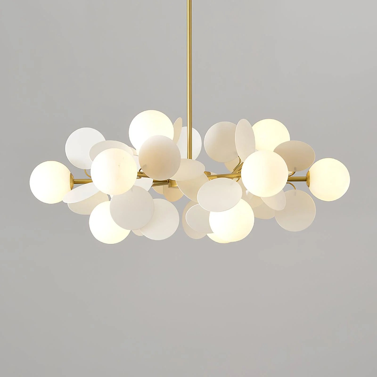 Lampadario a forma di albero di bolle