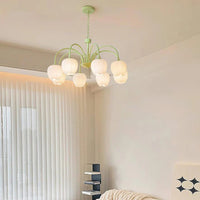 Lampadario di soggiorno minimalista moderno color crema