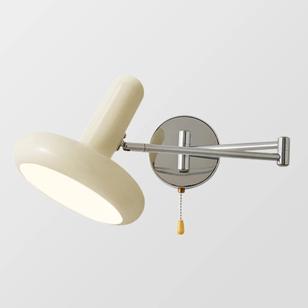 Lampada da parete bianca di metà secolo