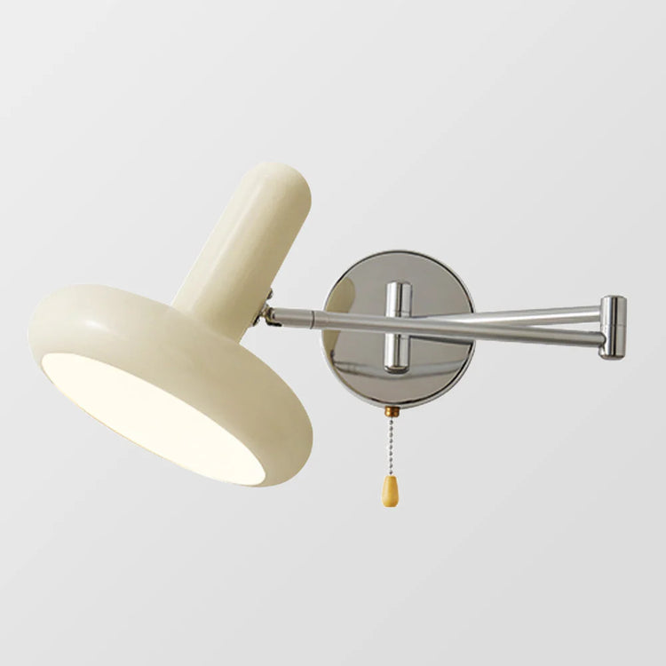 Retro væglampe i rund jern