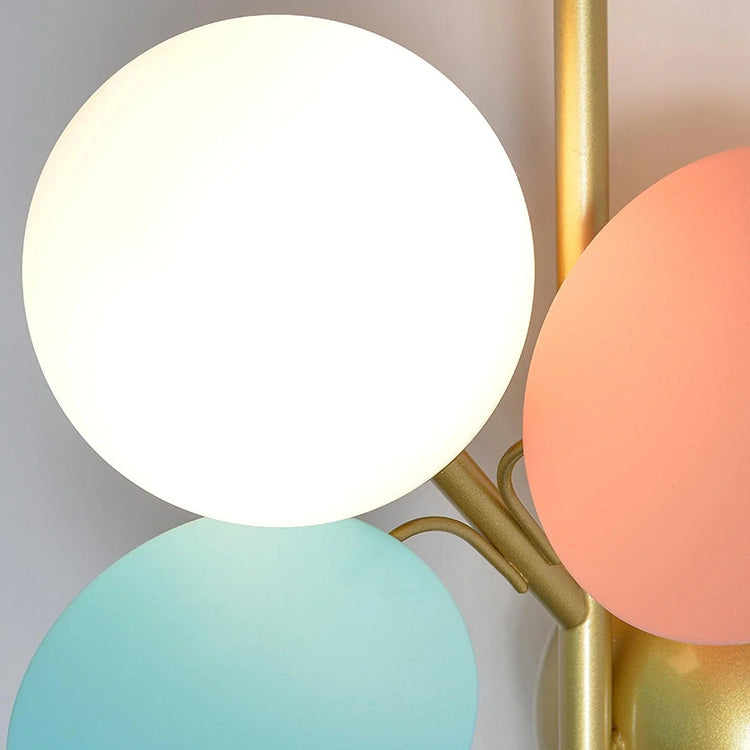 Stilfuld Disk Glas Væglampe