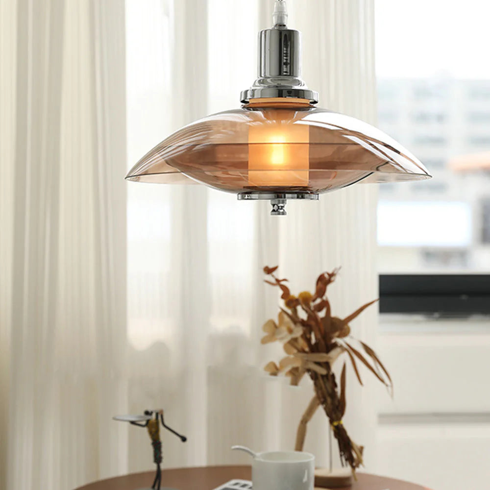 Modern Clear Glass Pendant Light