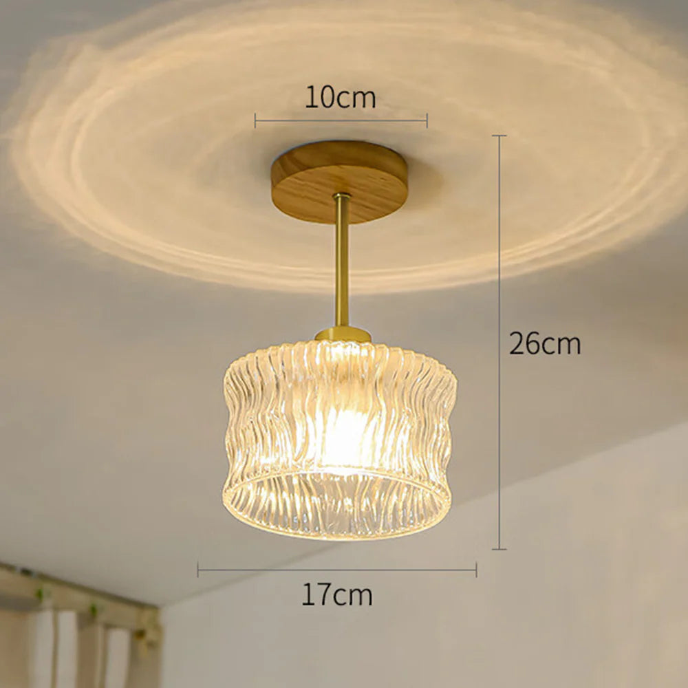 Plafonnier élégant en verre pétale