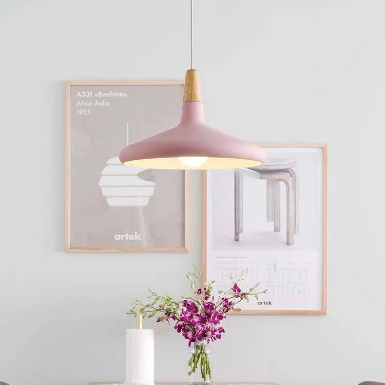 Levendige kegel modern hanglamp