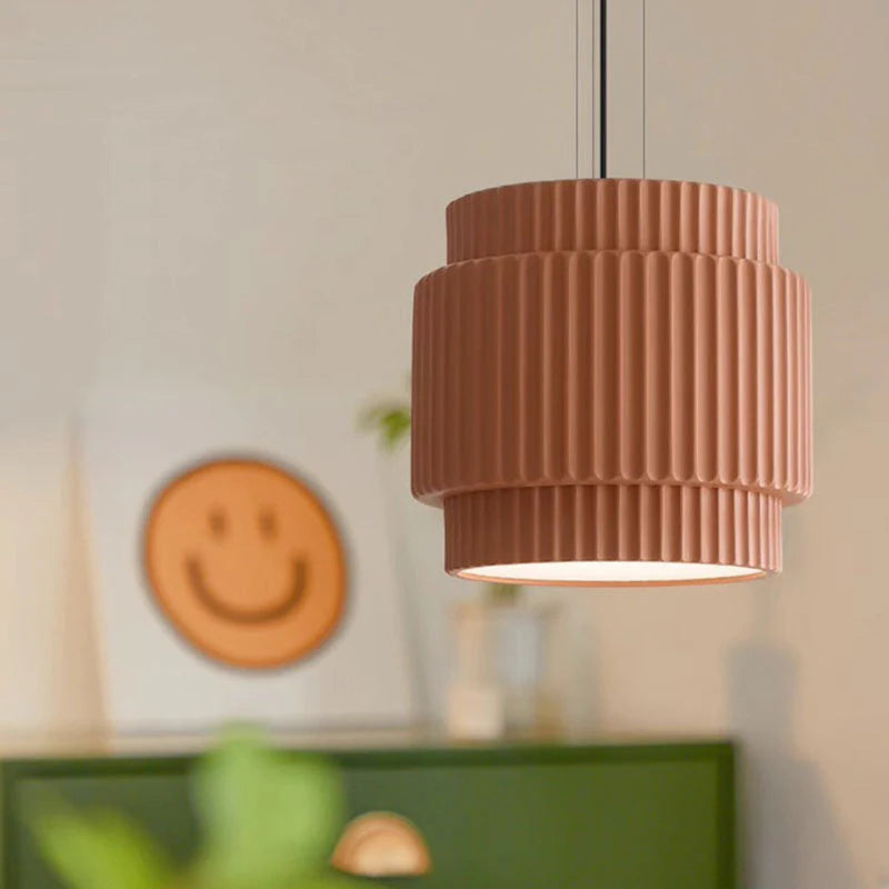 Suspension Bauhaus ronde moderne en résine