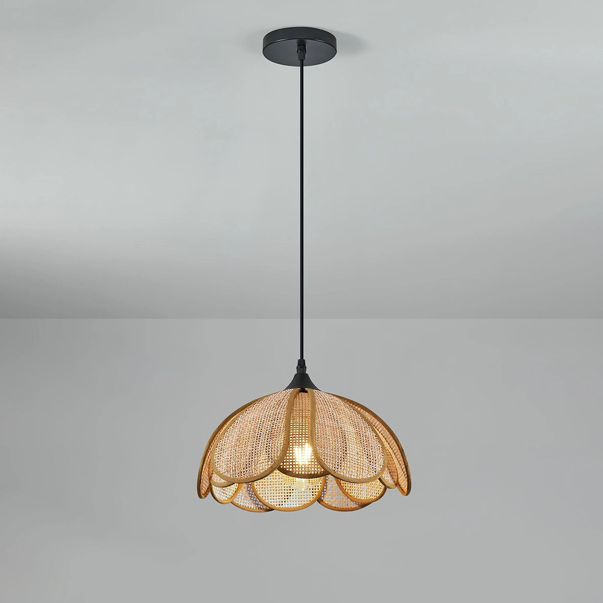Rattan Blossom Pendant Light