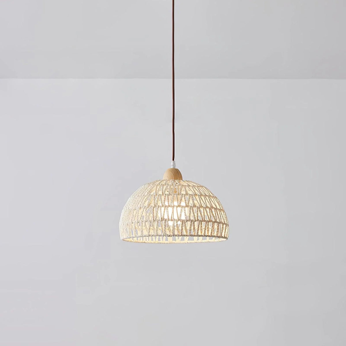 Arco rattan hanglamp