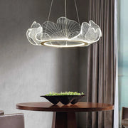 Lustre rond en acrylique océanique
