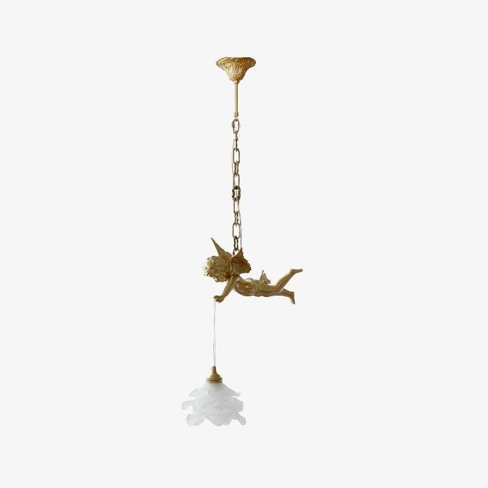 Vintage Angel Copper Pendel Light