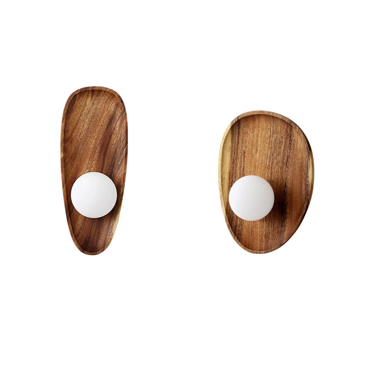 Skandinavisk pladetræ væglampe