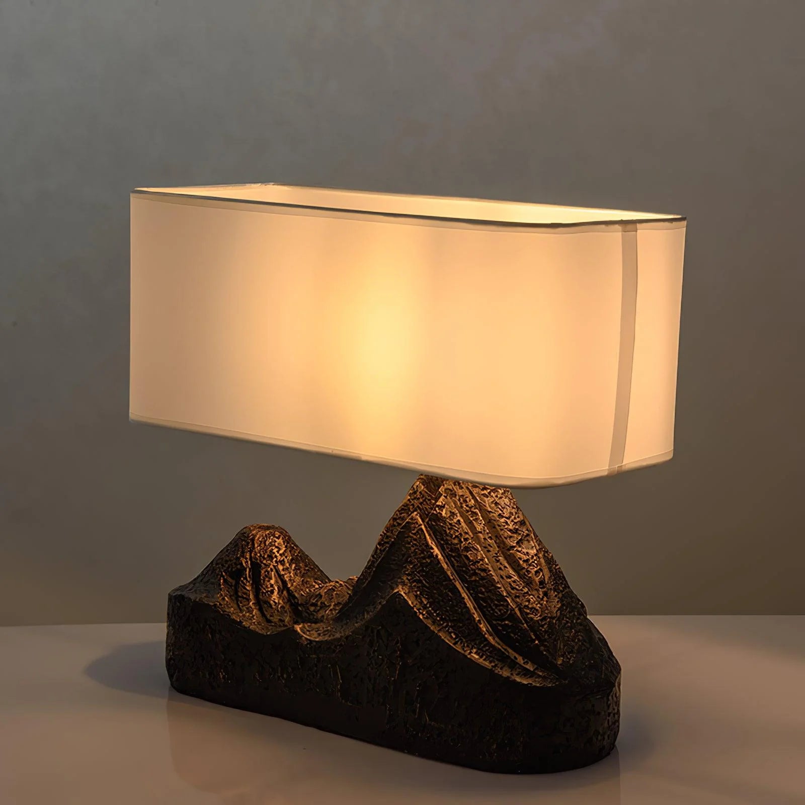 Stylish Stone Resin Table Lamp