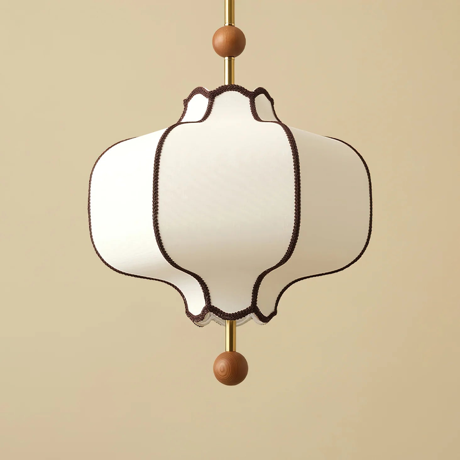 Lampe à Suspension Dôme Vintage en Tissu