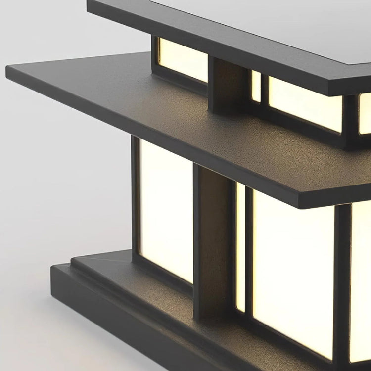Retro Square Stainless Steel Outdoor Light