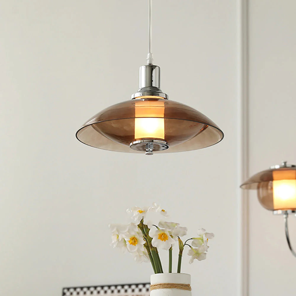 Modern Clear Glass Pendant Light
