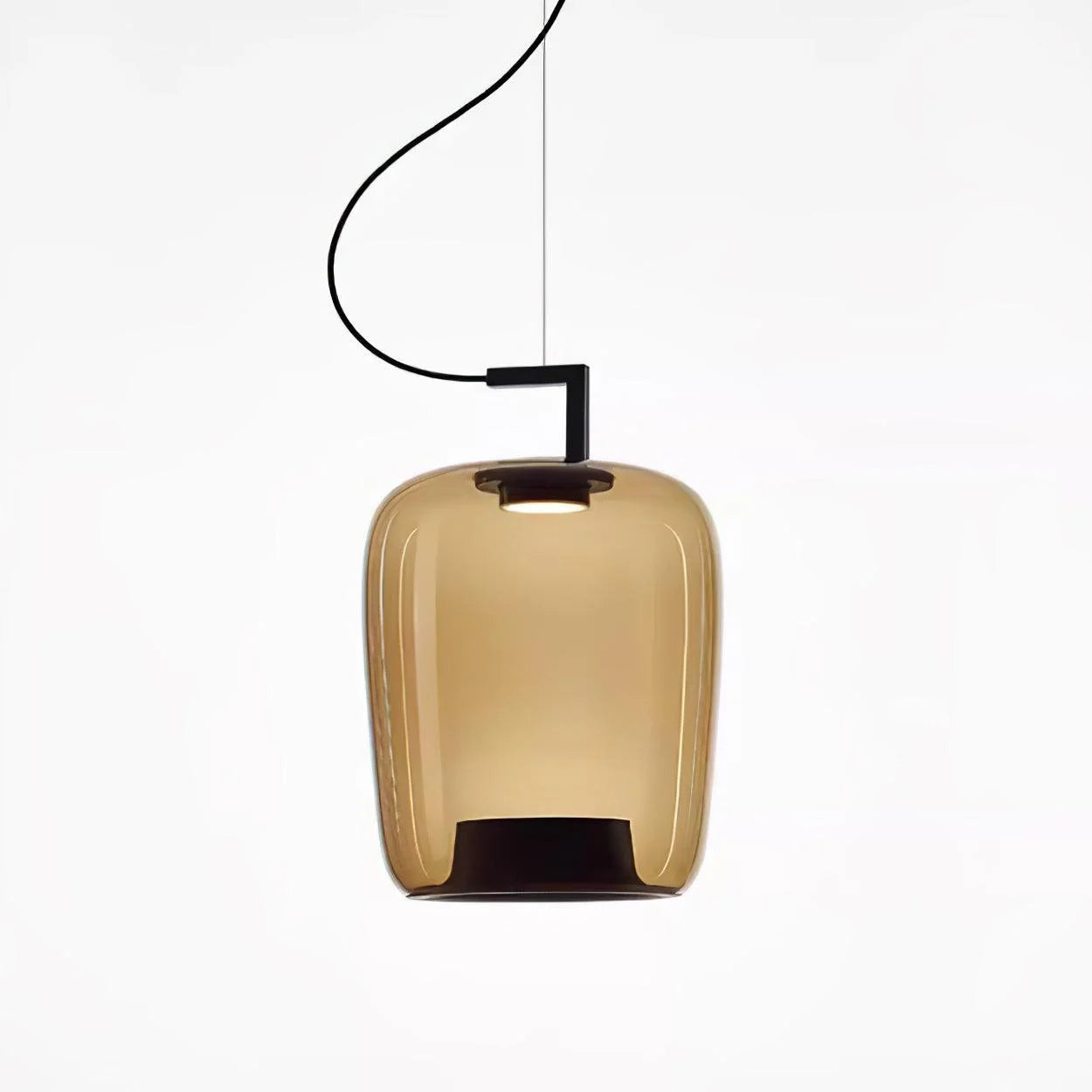 Suspension contemporaine en verre soufflé