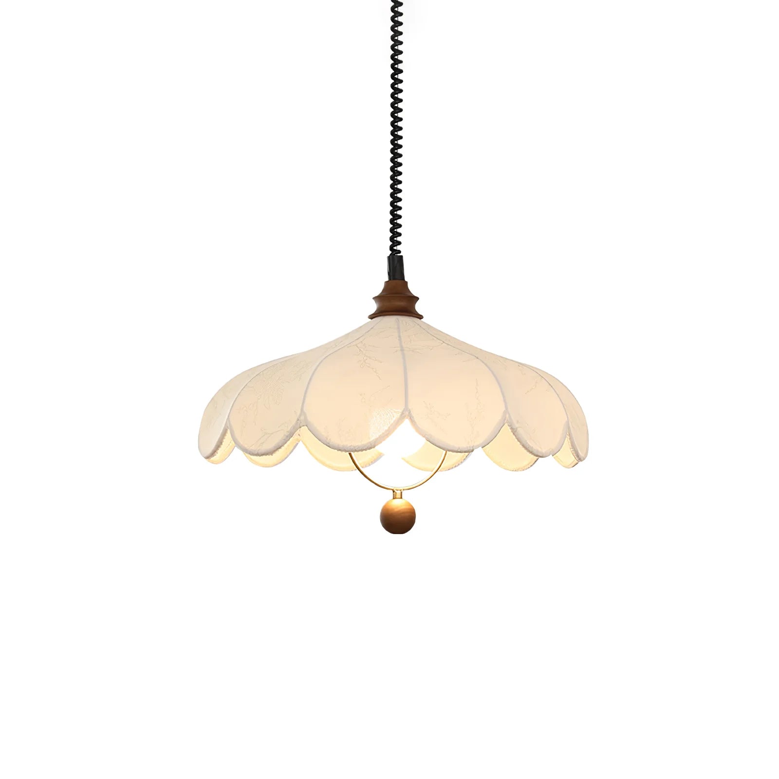Stylish Petal Fabric Pendant Light