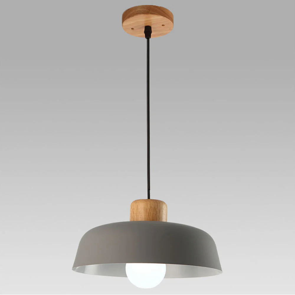 Lampe à suspension ronde moderne en métal
