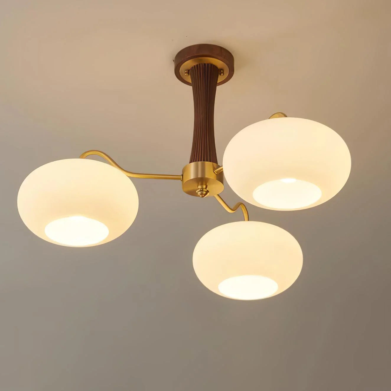 Lampadario cachi dorato