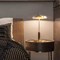 Vintage rustik soveværelse natbord lampe