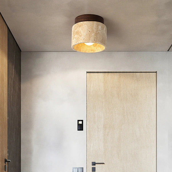 Modern Industrial Stone Wall Light