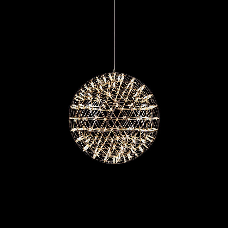 Elegant Stainless Luster Ball Pendant Light