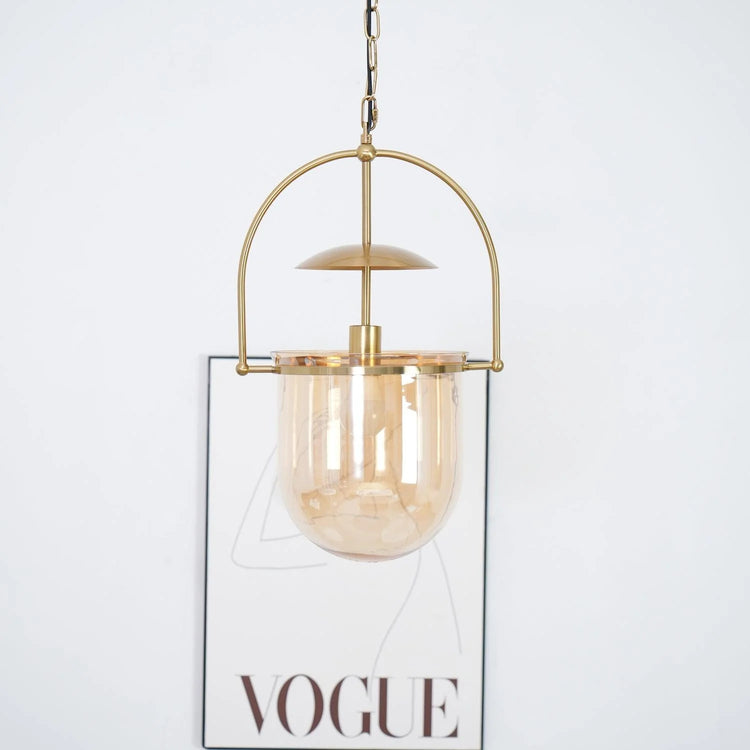 Vintage lampe glas pendel lys