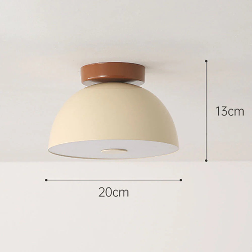 Cream Iron Hallway Ceiling Fixture