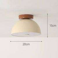 Cream Iron Hallway Ceiling Fixture