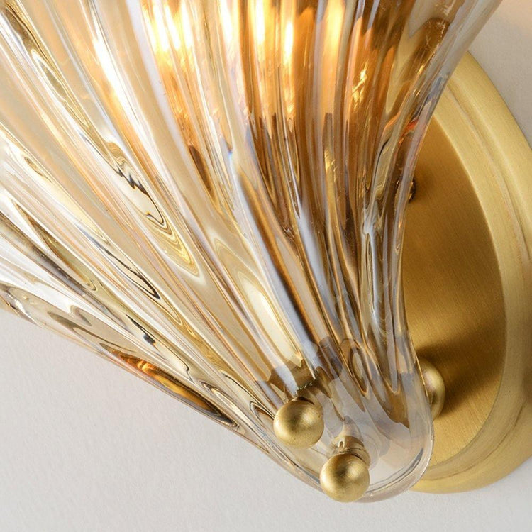 Trendy Seashell Glas Væglampe