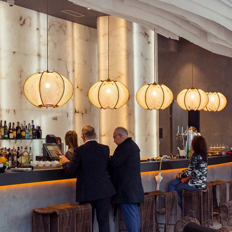 Stilfuld Round Rope Loftslampe