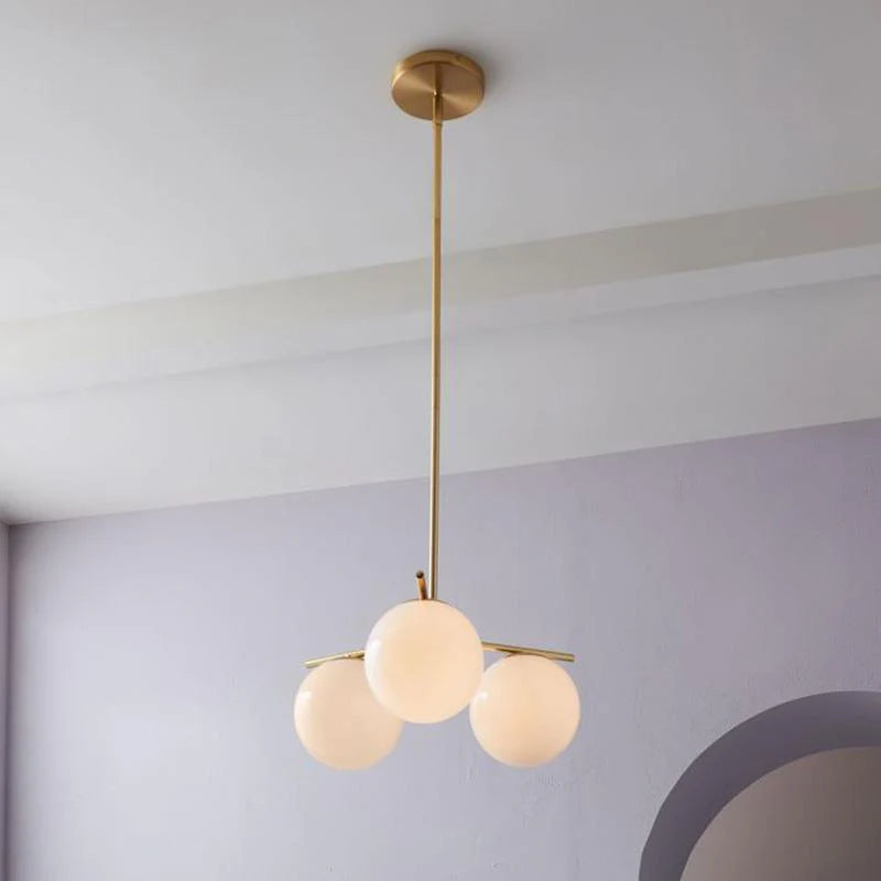 Lampadario a stelo orbitale