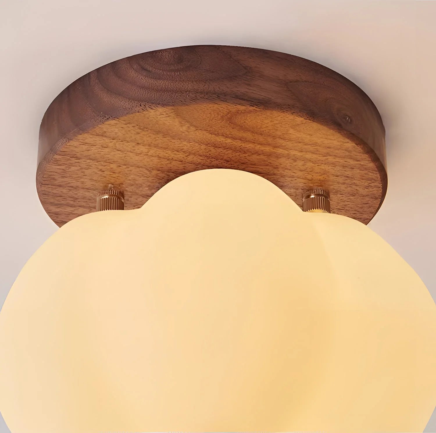 Verre rustique vintage & Plafonnier en bois