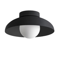 Minimalist Metal Semi Flush Light