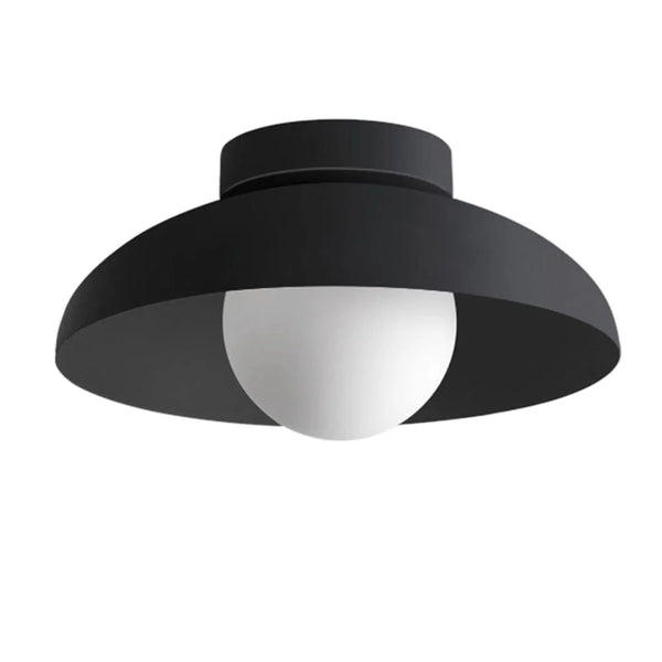 Minimalist Metal Semi Flush Light