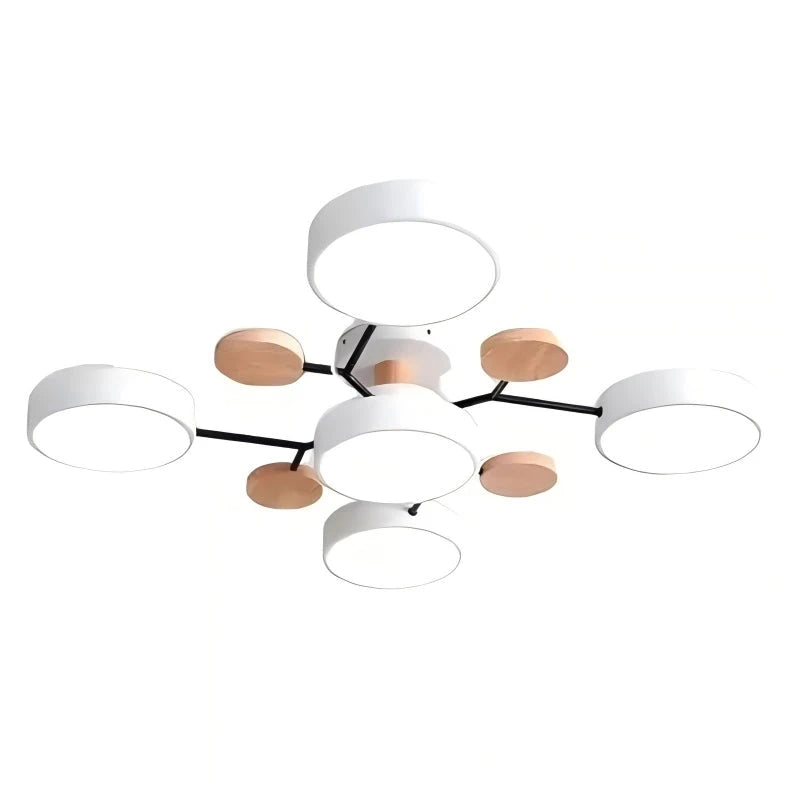 Plafoniera a LED circolare moderna in acrilico nordico