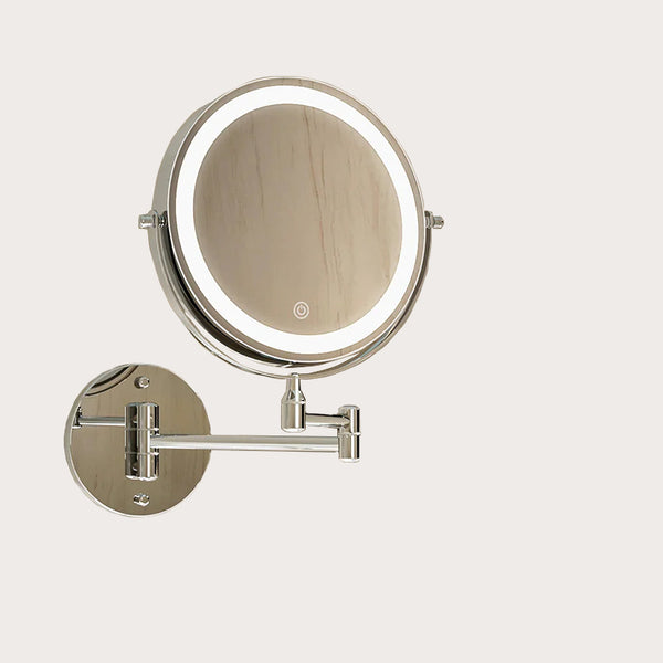 Glarefusion Tre-tonet dæmpende vægmonteret makeup spejl