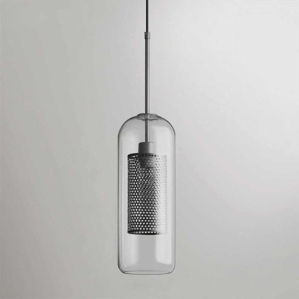 Lampe à suspension Chiswick en verre rond classique