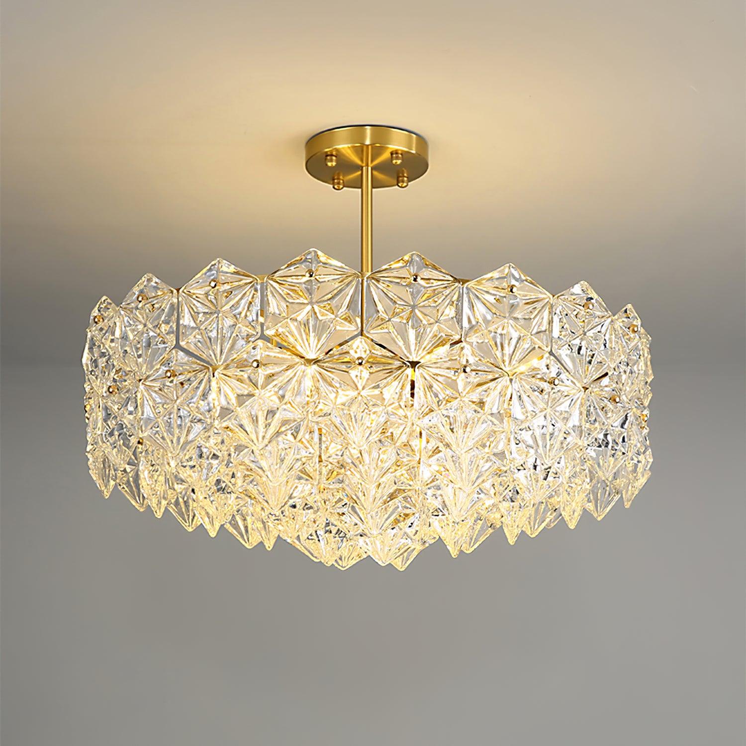Lampadario di cristallo del gelo